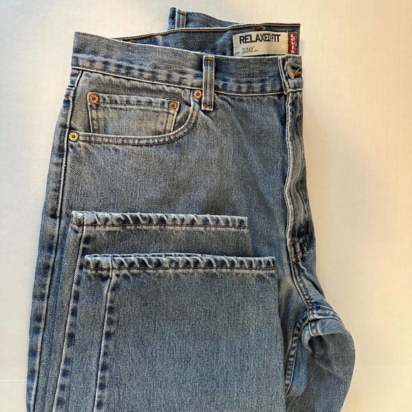 Vintage Levi’s 550 Jeans Men’s 36x32 Blue Relaxed Fit Baggy Denim 90s Distressed - Picture 2 of 14